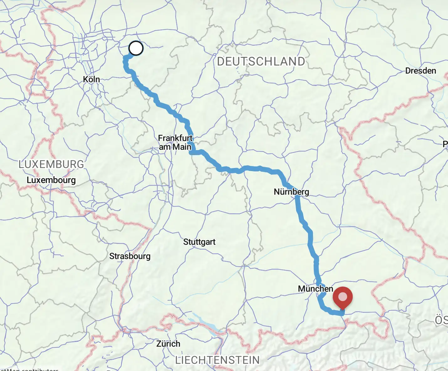 Route Griechenland 1