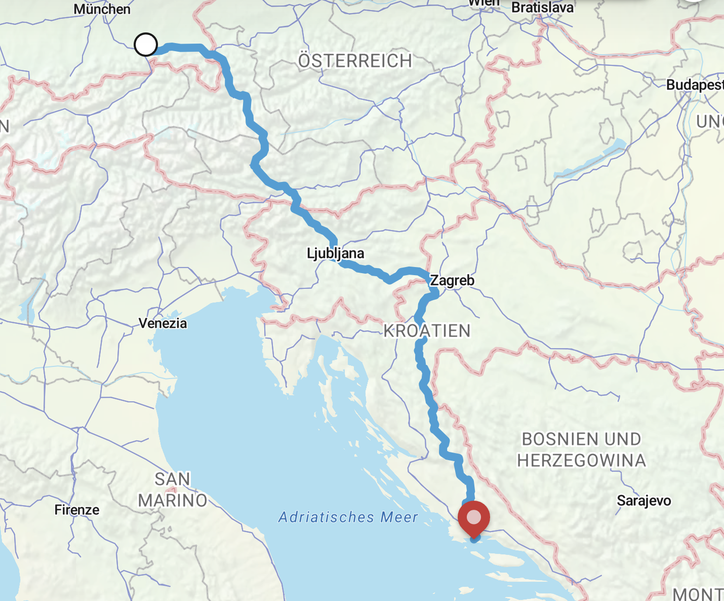 Route Griechenland 2