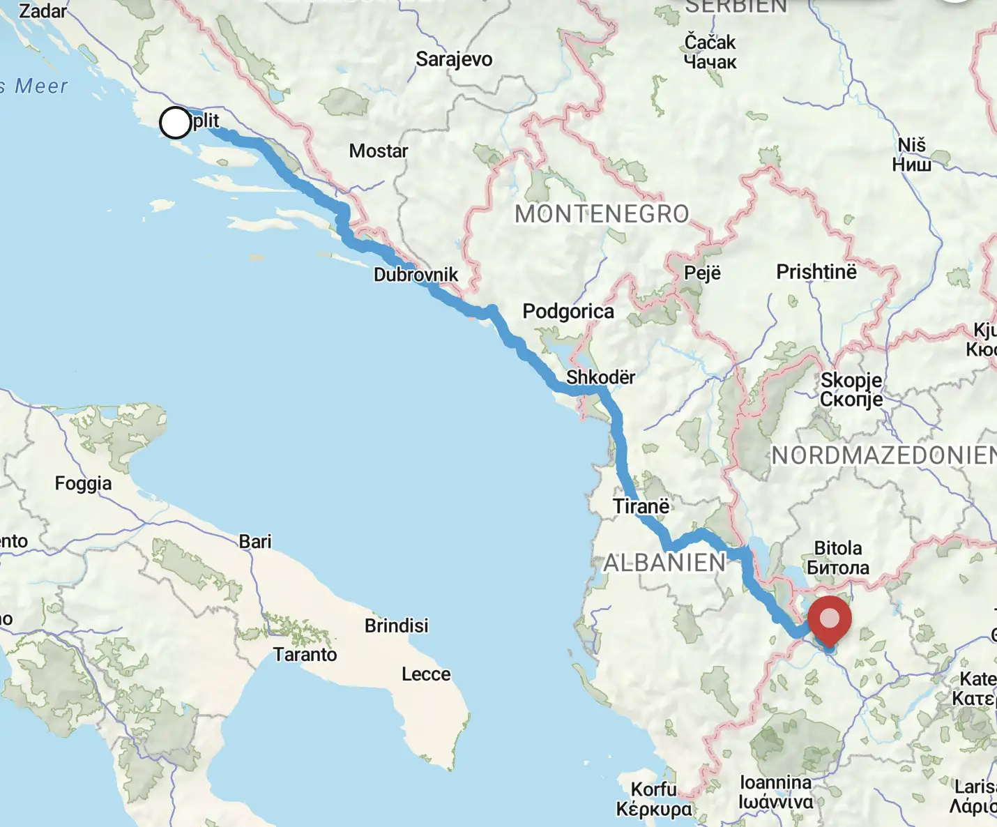 Route Griechenland 3