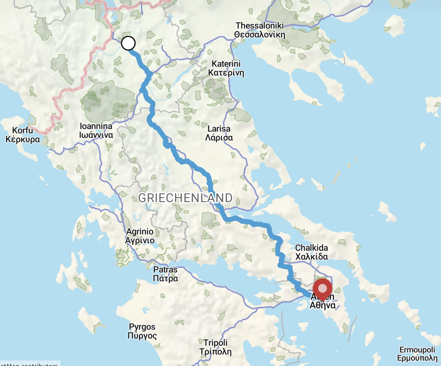 Route Griechenland 4